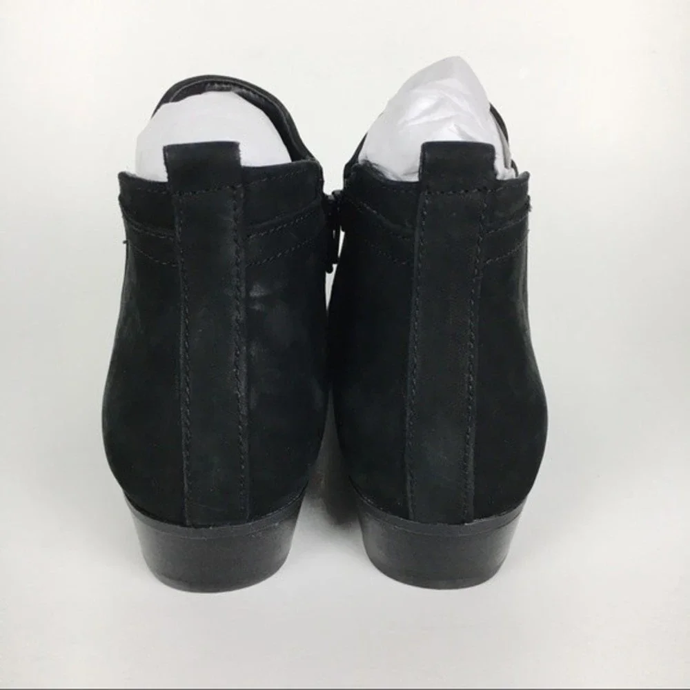 Naturalizer Womens Size 6 Becka Black Leather Nubuck Suede‎ Ankle Boots Shoes